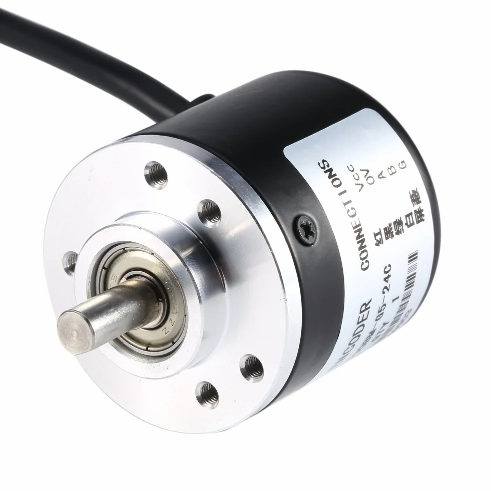 600P/R Inkrementeller Drehgeber, Inkremental-Rotationssensor Incremental Rotary Encoder DC5-24V AB 2 Phasige, für Messen Sie Geschwindigkeit Winkel Beschleunigung von Objekten