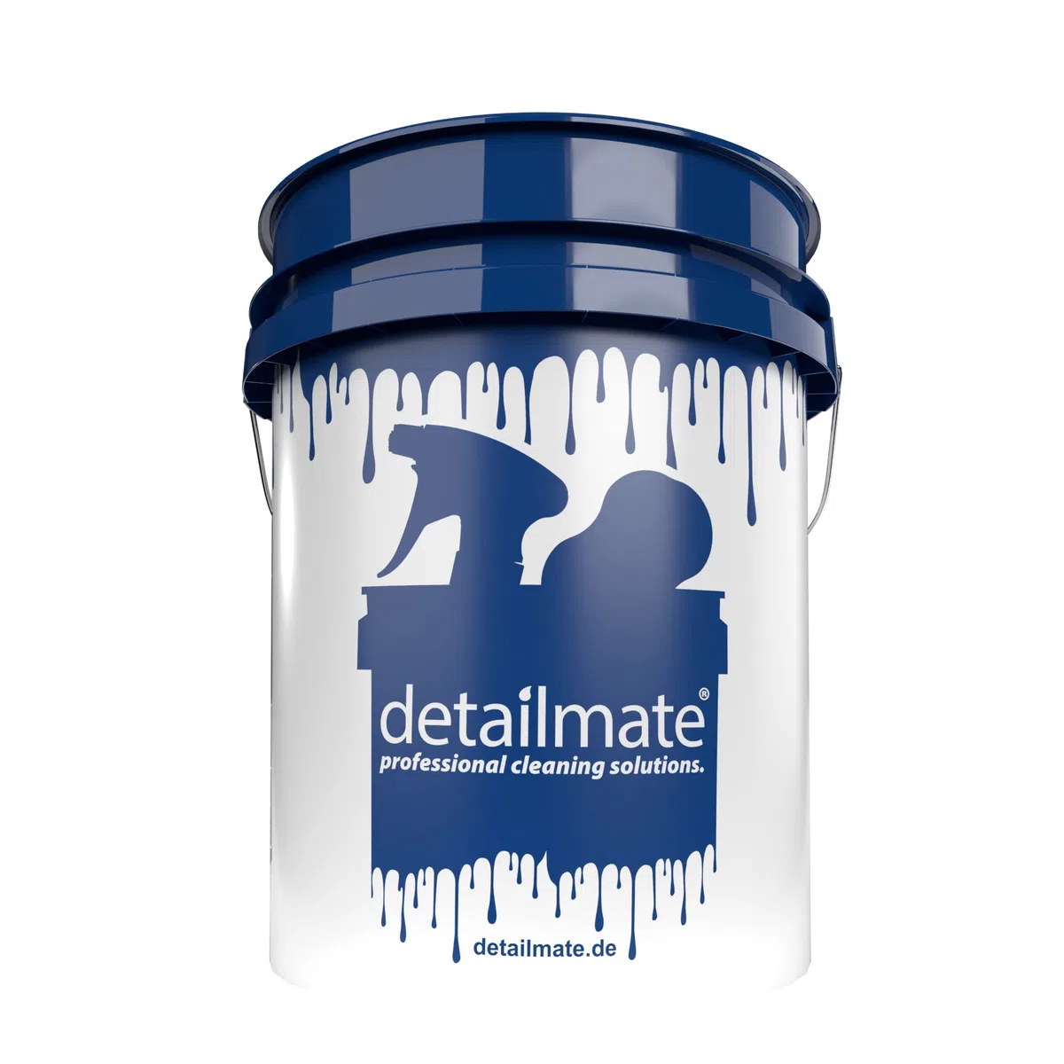 detailmate Auto Wascheimer 5 GAL (ca.20 Liter) weiß, Grit Guard Eimer Einsatz blau Wash Bucket 5 Gallon Verstärkt, Extra Dicke Wandung, für Deckel Gamma Seal LID geeignet