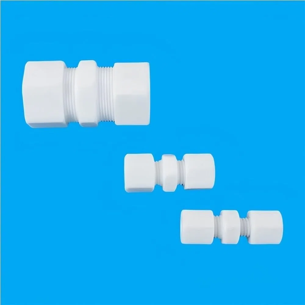 1–35 mm PTFE-Kompressionsverbindungsstück, Rohrverschraubung, hochtemperaturbeständige Schnellkupplungs-Schlauchverschraubung, 1 Stück(3mm)