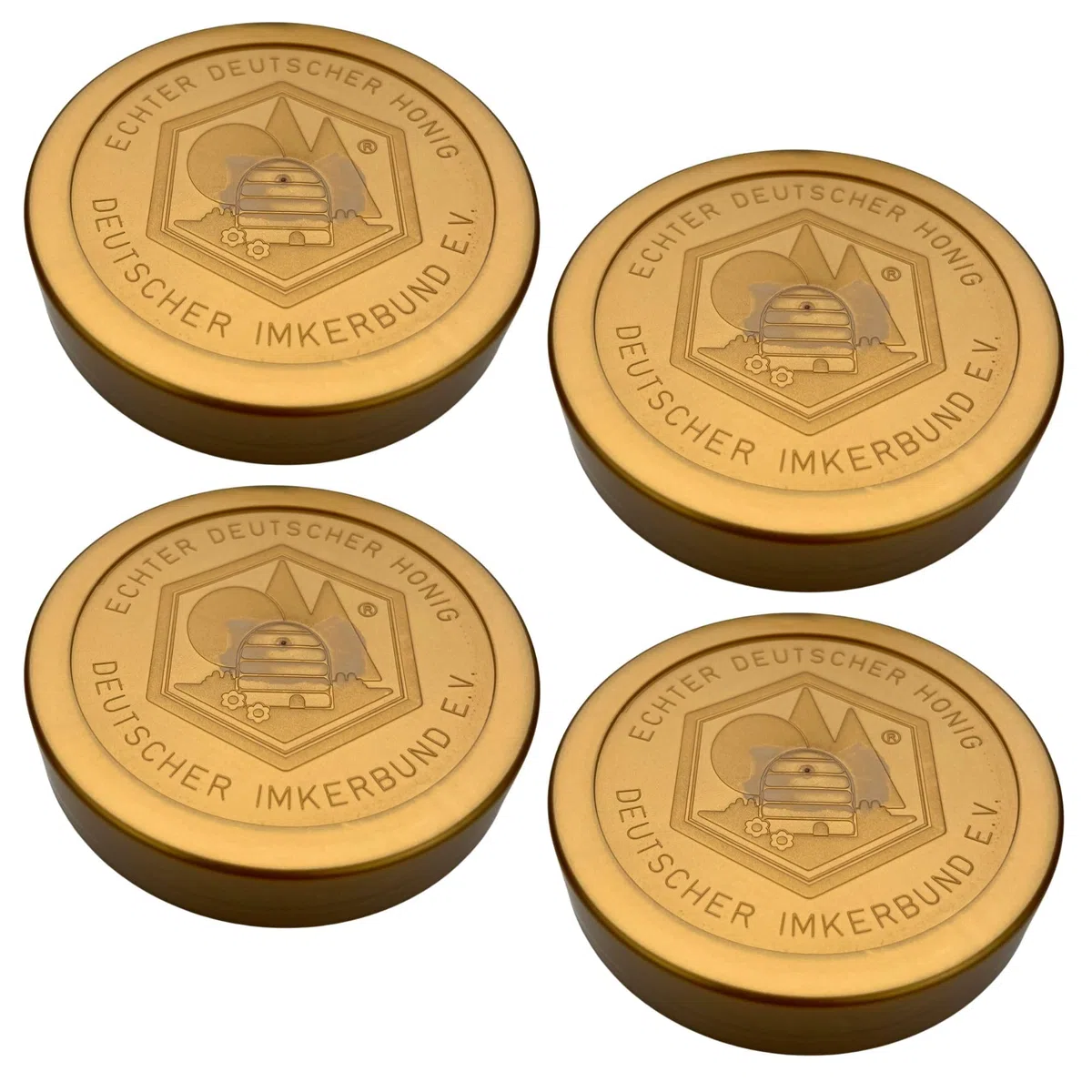 60x Ersatzdeckel Schraubdeckel Kunststoffdeckel für DIB 500 g Gläser