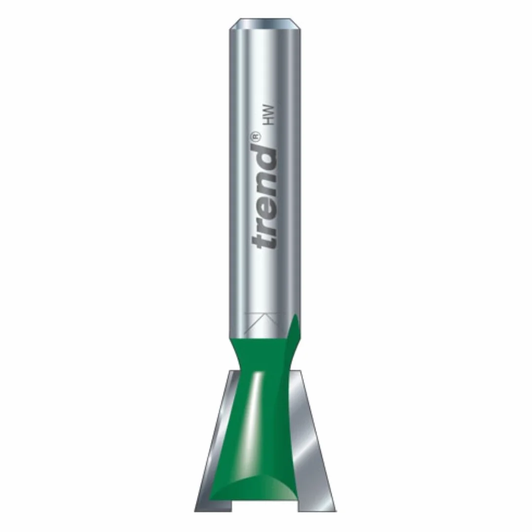 TREND CraftPro Schwalbenschwanzfräser, 8 mm Schaft, 6 mm Schnittdurchmesser, 98 Grad Winkel, Hartmetallbestückt, C154X8MMTC