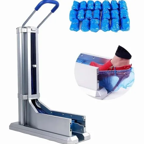 Automatischer Schuhüberzugspender, tragbar mit Einwegabdeckungen, kein Strom, rutschfest, für Zuhause und Büro
