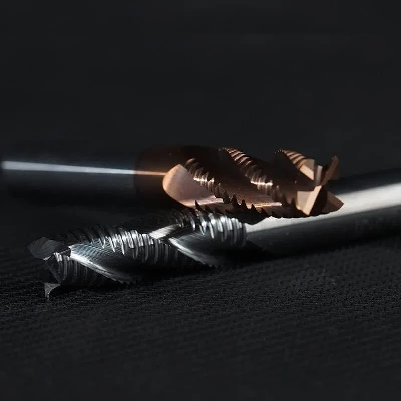 1 Stück HRC55 Schruppfräser mit 4 Schneiden 4mm 6mm 8mm 10mm 12mm CNC Fräswerkzeuge Hartmetallfräser Schruppfräser(D4x50l-3f Al)