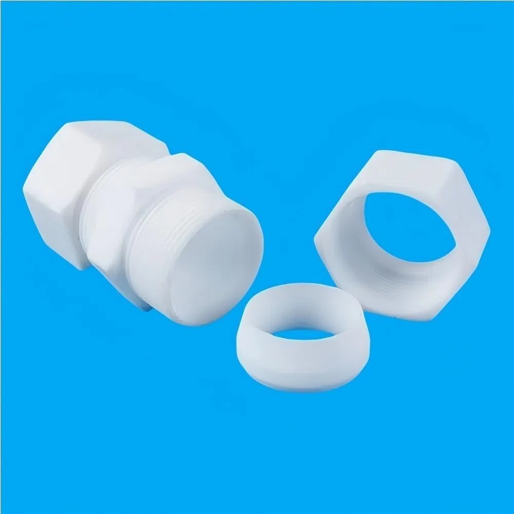 1–35 mm PTFE-Kompressionsverbindungsstück, Rohrverschraubung, hochtemperaturbeständige Schnellkupplungs-Schlauchverschraubung, 1 Stück(3mm)