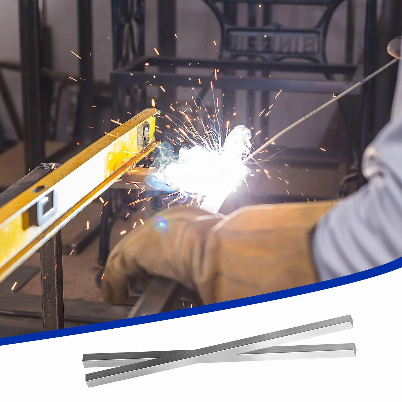 6 Stück Edelstahlstäbe,Edelstahl Vierkant Stange,6x6x305 mm Metallstange Edelstahlstange Quadratstab Metallstäbe zum Basteln für DIY Handwerk Industrie Metallbearbeitung Hobbys und Heimwerken
