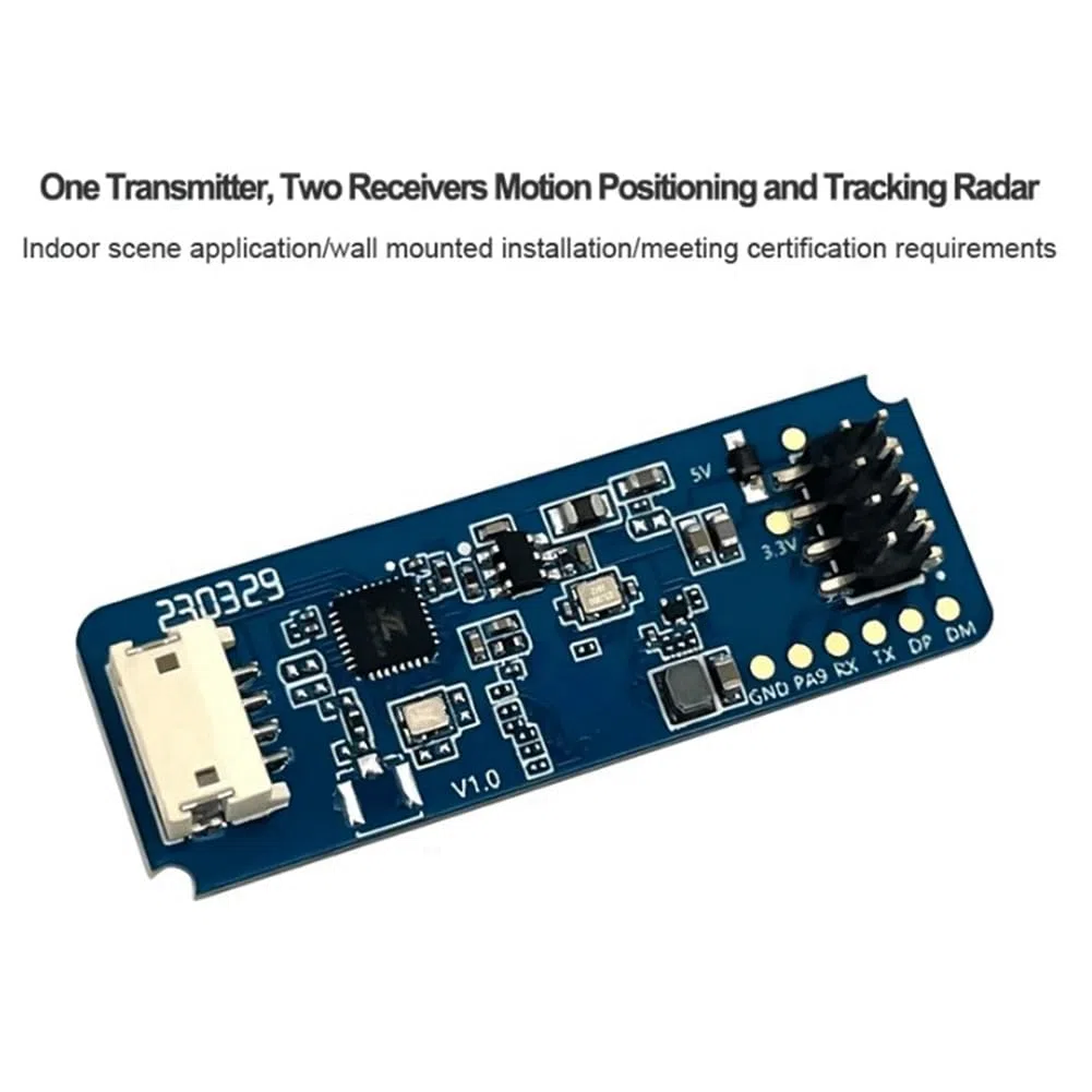 24G HLK-LD2450 Millimeter Wave Human Movement Tracking Radar Sensor Modul LD2450 Sensing Distance 8M Smart Home B Easy to Use