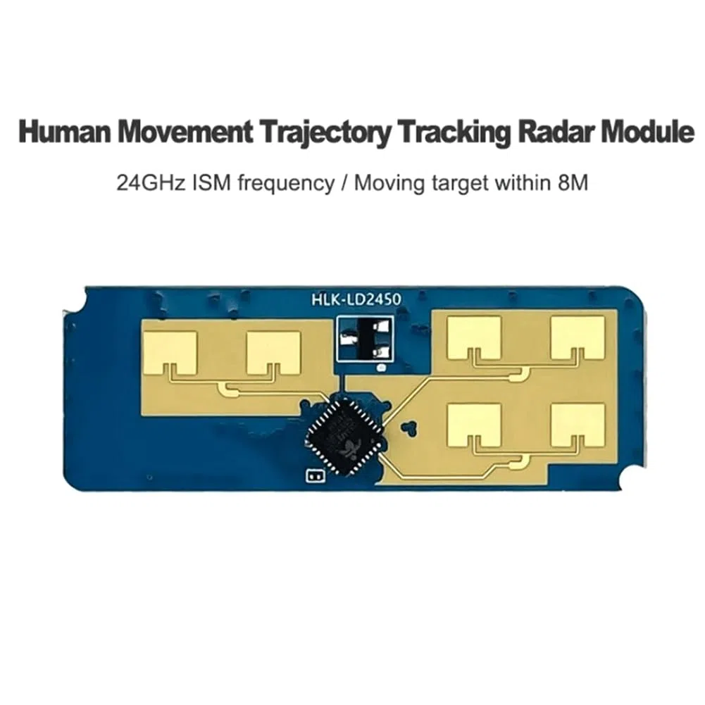 24G HLK-LD2450 Millimeter Wave Human Movement Tracking Radar Sensor Modul LD2450 Sensing Distance 8M Smart Home B Easy to Use