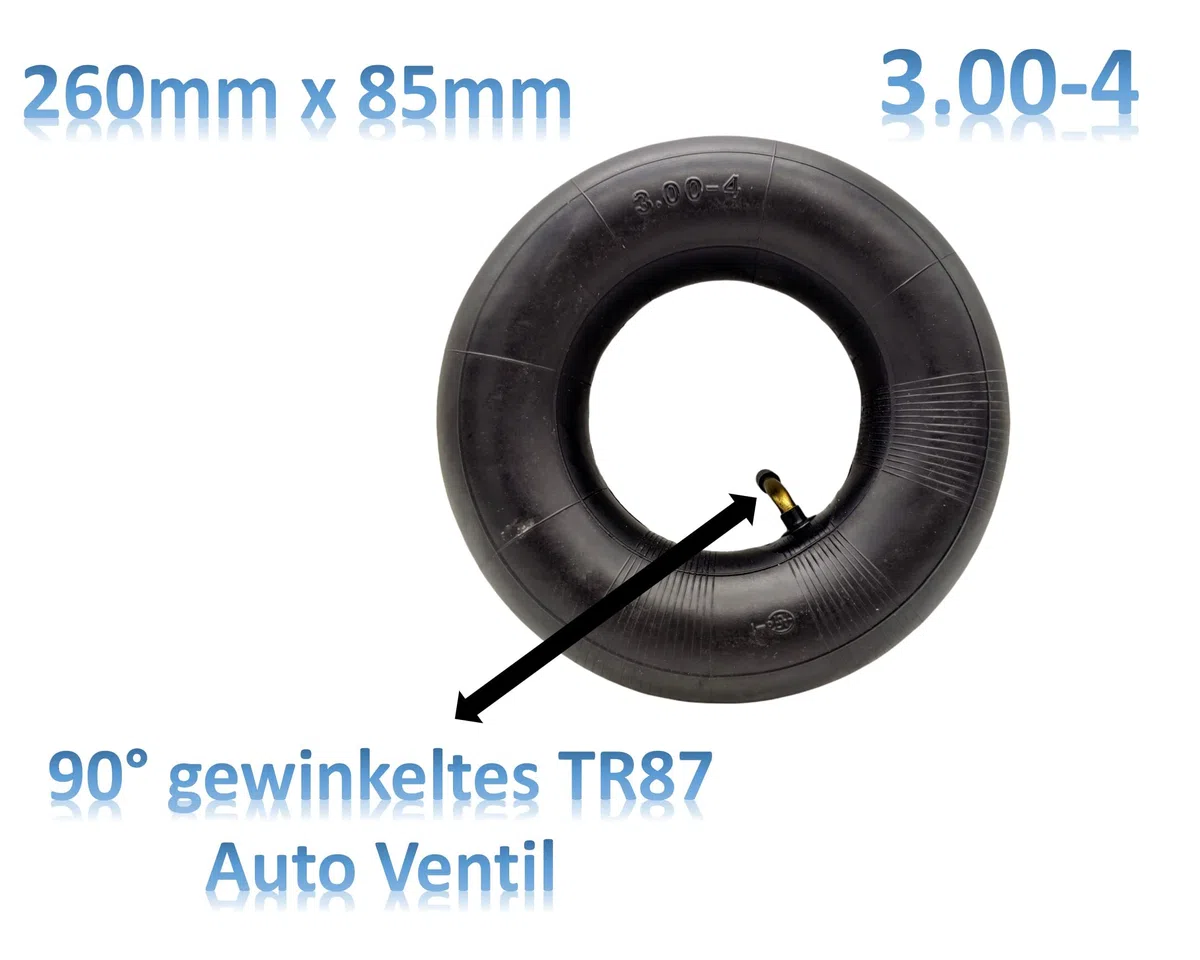 2X HMH-Shop Sackkarren 2er Set Mantel + Schlauch 3.00-4 Sackkarrenmantel Decke 260mm Sackkarrenschlauch 2 Stück Ersatzreifen für z.B. Bollerwagen Karre Luftreifen Reifendecke 260x85mm Innenschlauch