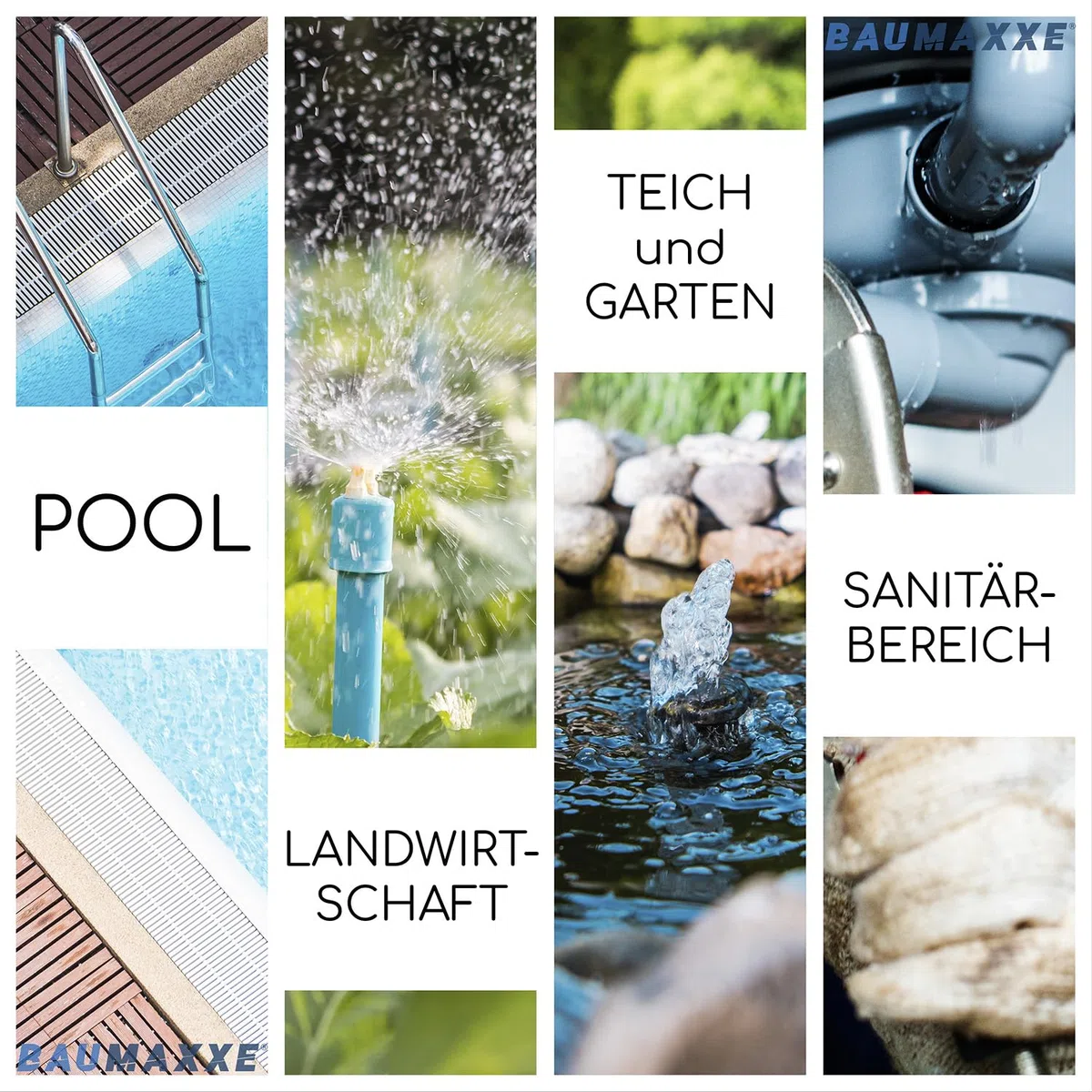 2x PVC Reduziermuffe 63mm auf 50mm I Reduzierung für 63 mm Muffen und 50 mm Rohre I Übergangsmuffe Fitting Klebemuffe Pool für Poolverrohrung I 2 auf 1 1/2 Zoll I bm185