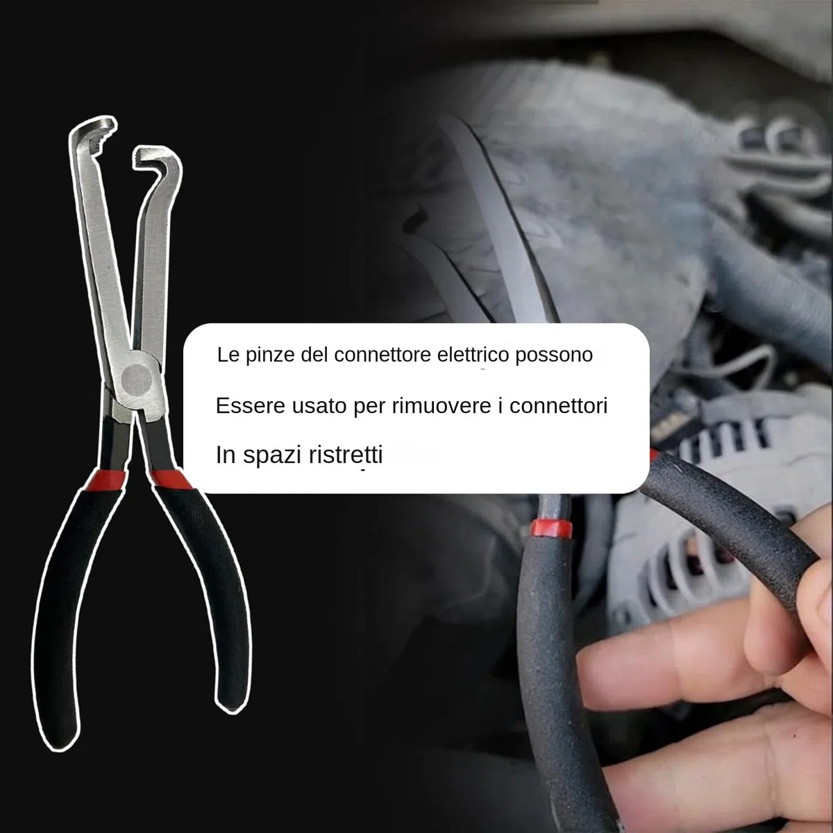 Electrical Pliers, Connector Pliers, Precise Cutting Edge Resistant Finish Comfortable Non-Slip Handle Vielseitig Automotive Use, Spark Plug Clamp for Home