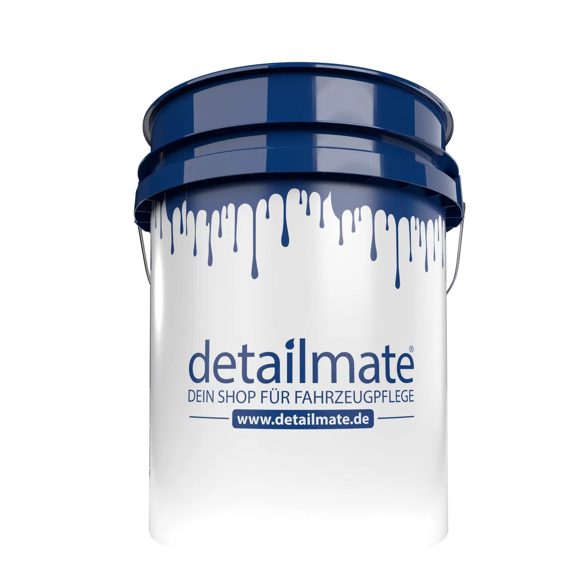 detailmate Auto Wascheimer 5 GAL (ca.20 Liter) weiß, Grit Guard Eimer Einsatz blau Wash Bucket 5 Gallon Verstärkt, Extra Dicke Wandung, für Deckel Gamma Seal LID geeignet