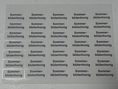 5x 105 St. Sorten-Etiketten -Sommerblütenhonig- (15 x35stk) Honigetikett Imker Imkerei (0,04€/Stk) Honigglasetiketten Honigetiketten