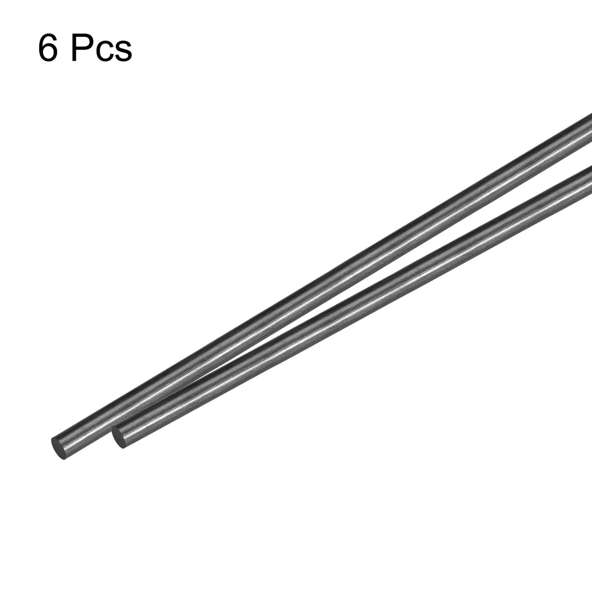 QUARKZMAN Kohlefaserstab 3mm x 500mm Für RC Auto Flugzeug DIY Werkzeug Flügelrohr Quadrokopter Arm Packung Mit 6 Stück