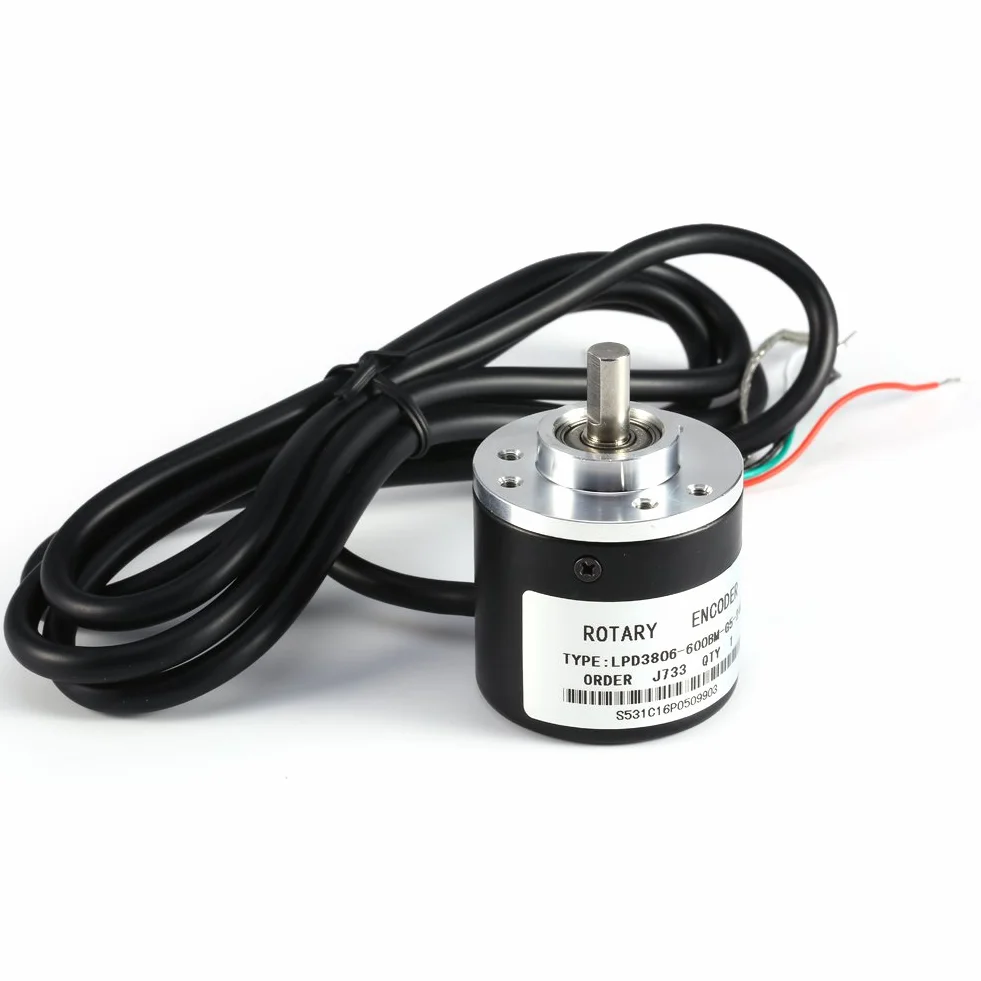 600P/R Inkrementeller Drehgeber, Inkremental-Rotationssensor Incremental Rotary Encoder DC5-24V AB 2 Phasige, für Messen Sie Geschwindigkeit Winkel Beschleunigung von Objekten