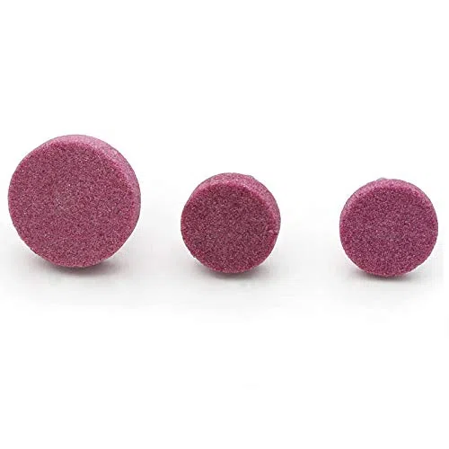 10 x Pinke Schleifscheiben 6mm T-Shaped Shank, 25mm / 30mm / 40mm Schleifstein Polierscheibe für Rotierende Werkzeuge