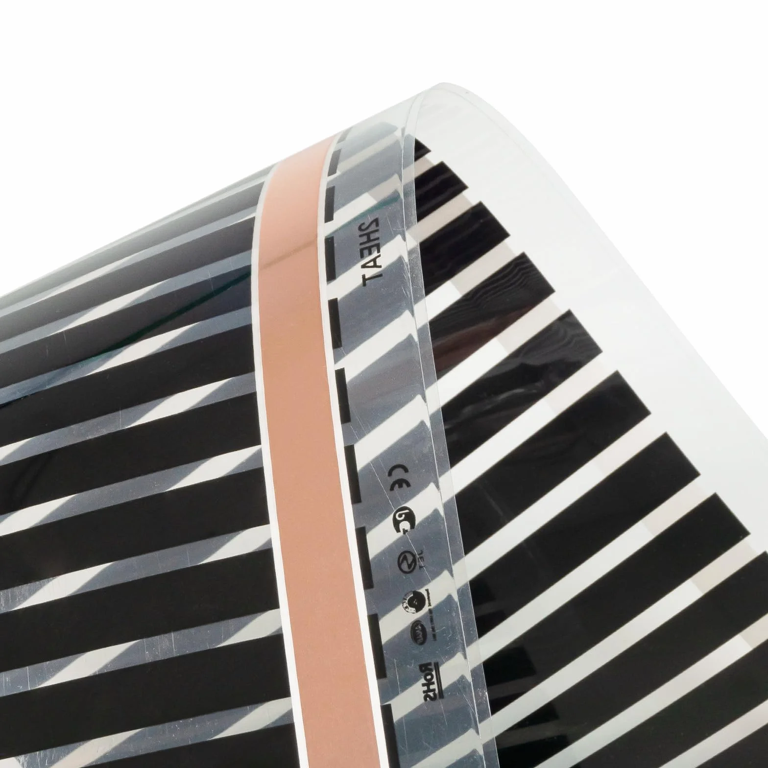 1,0m High Power Carbon Infrarot Heizfolie 230V 50cm breit 400W/m² - Für Oberflächentemperierung, Prototypenbau, Pressformen, Maschinenbau