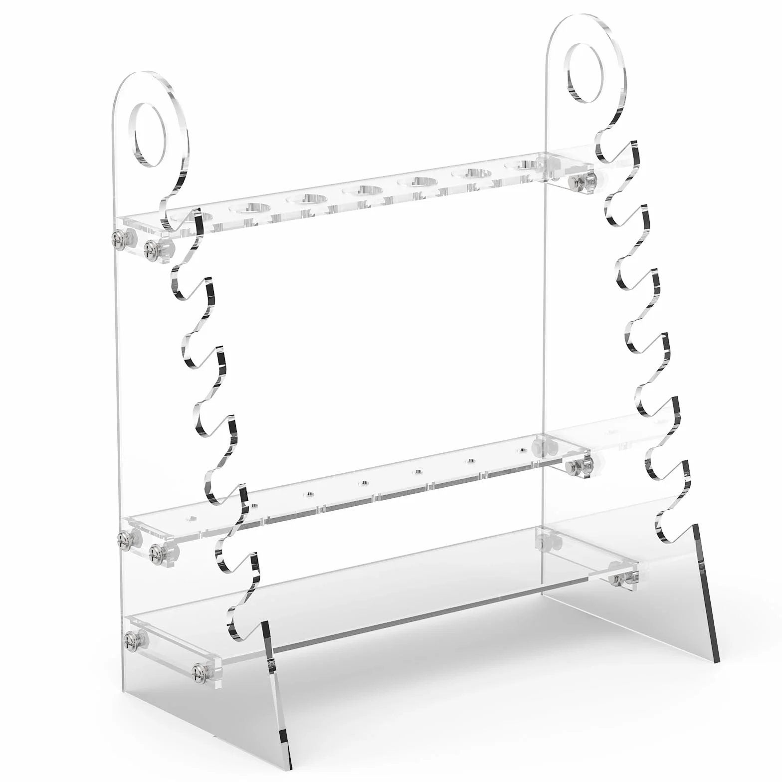 stonylab Pipettenständer, Abnehmbarer Plexiglas-Pipettenhalter Pipettengestell Pipet Rack mit 1,5 cm Lochdurchmesser