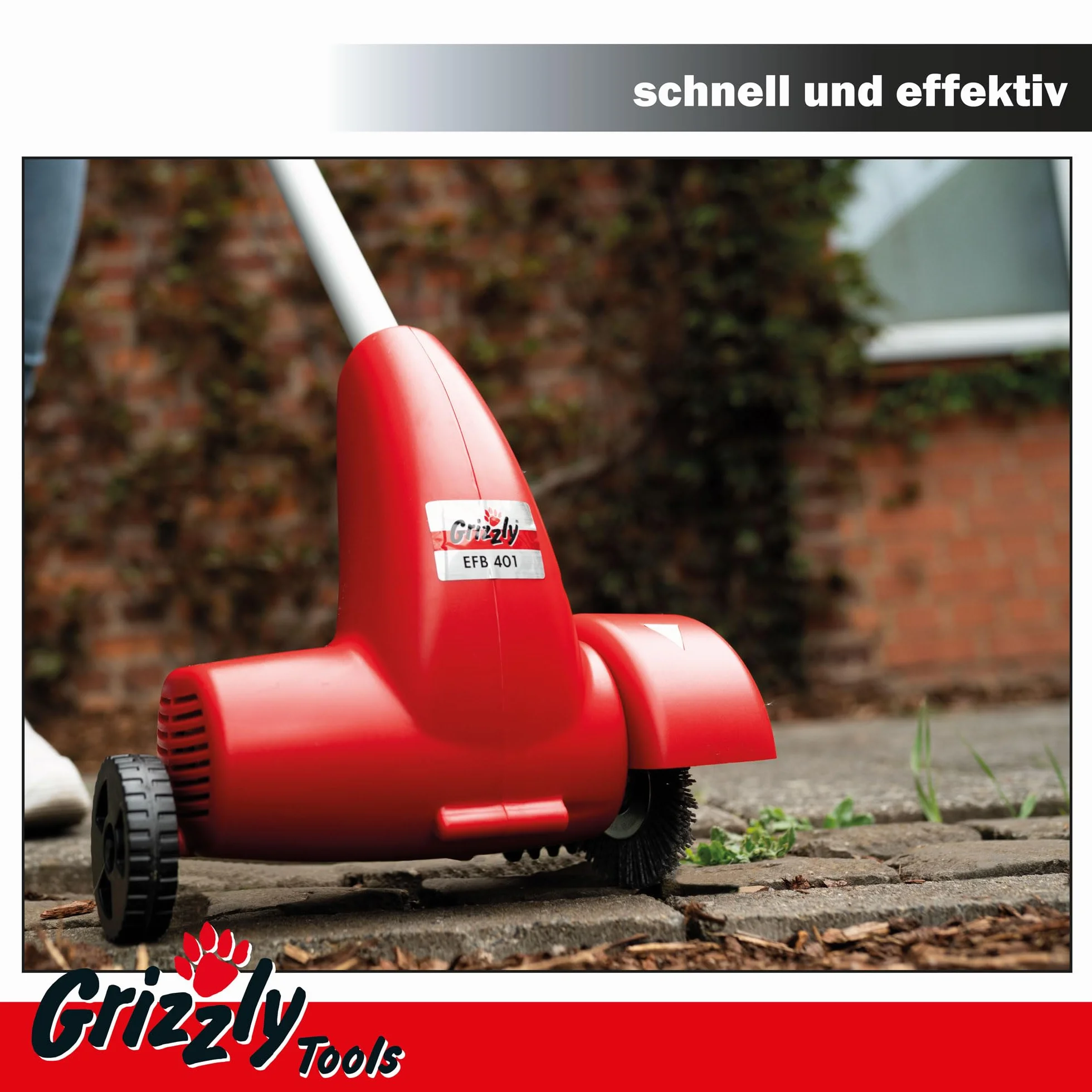 Fugenbürste Metall Ersatzbürste Metallbürste | 2-teiliges Unkrautbürsten-Set für Grizzly Tools Fugenbürste EFB 400 401 402 403 404 | passend für AFB 18 Li AFB 18 Lion AFB 1810 Lion Set