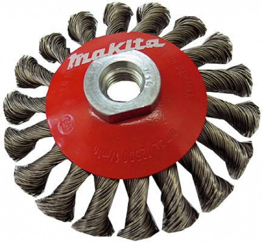 Makita P-04494 Stahldraht - Kegel - Topfbürste, 105 mm