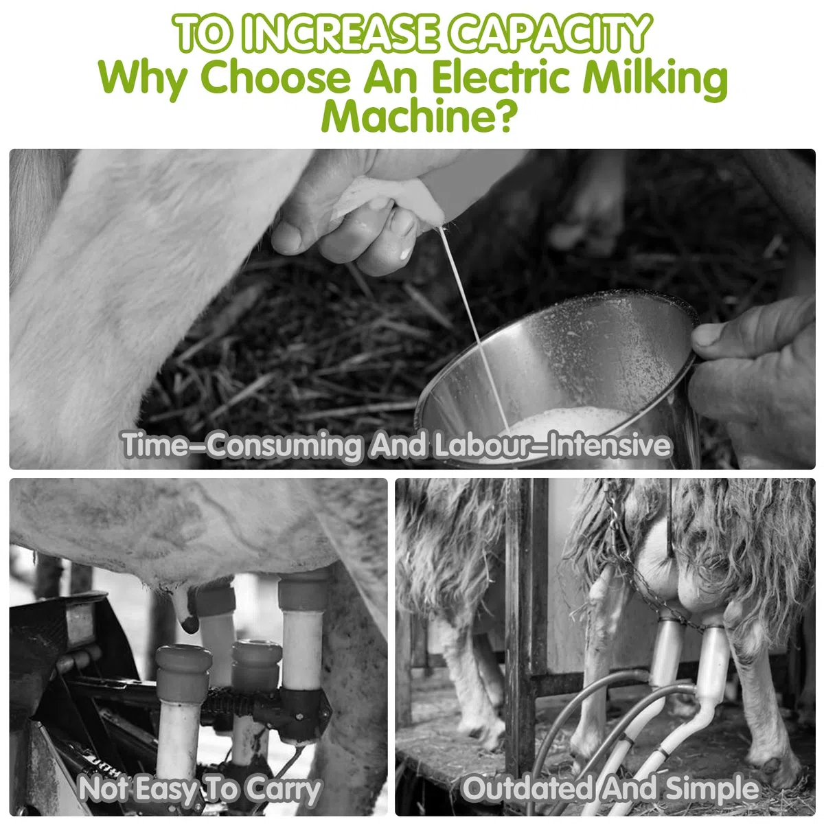 Melkmaschine Melkklaue, 240cc Ziege Melkmaschine Teil, Kuh Melkmaschine Klauencluster, Milchsammelwerkzeug für Rinder und Schafe