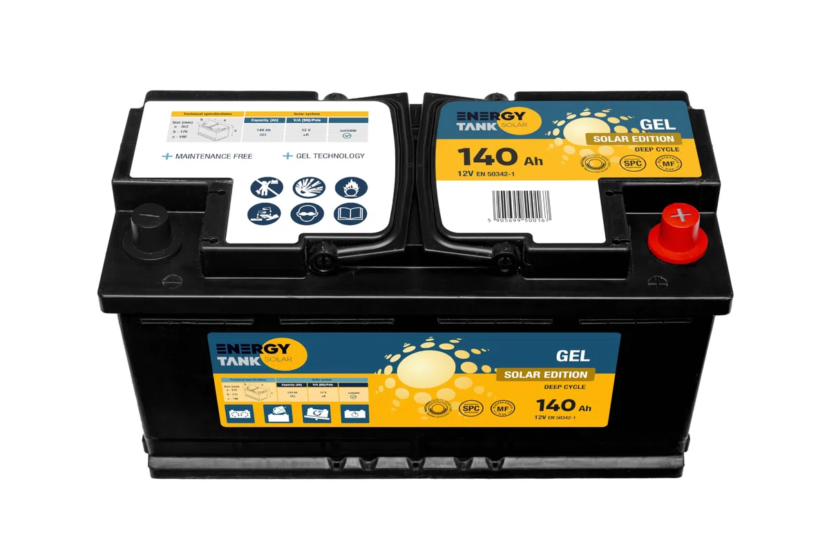 Autobatterie 12V 140 Ah - Gel Solarbatterie