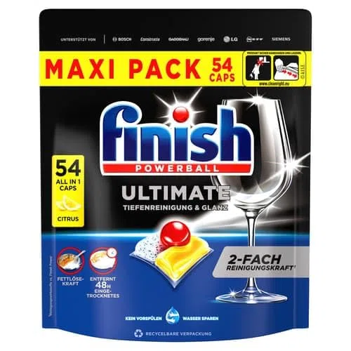 Finish Ultimate All in 1 Citrus Spülmaschinen Caps, Maxi Pack (0.76 kg)
