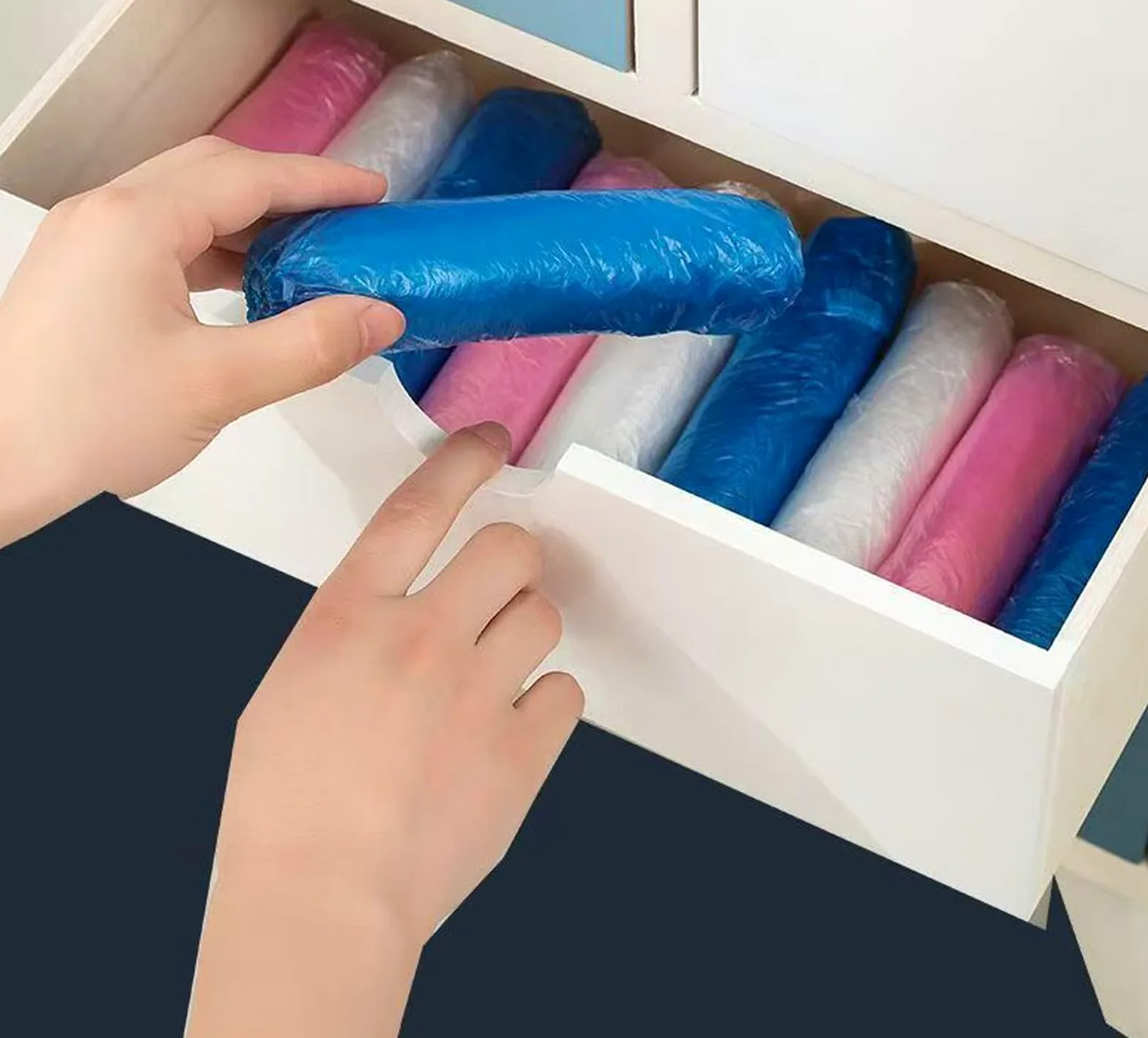 100–2000 StüCk Einweg-üBerschuhe, Staubdicht, Wasserdicht, füR Zuhause, BüRo und InnenräUme, NachfüLlpackung füR üBerschuhspender(2000 Pieces)