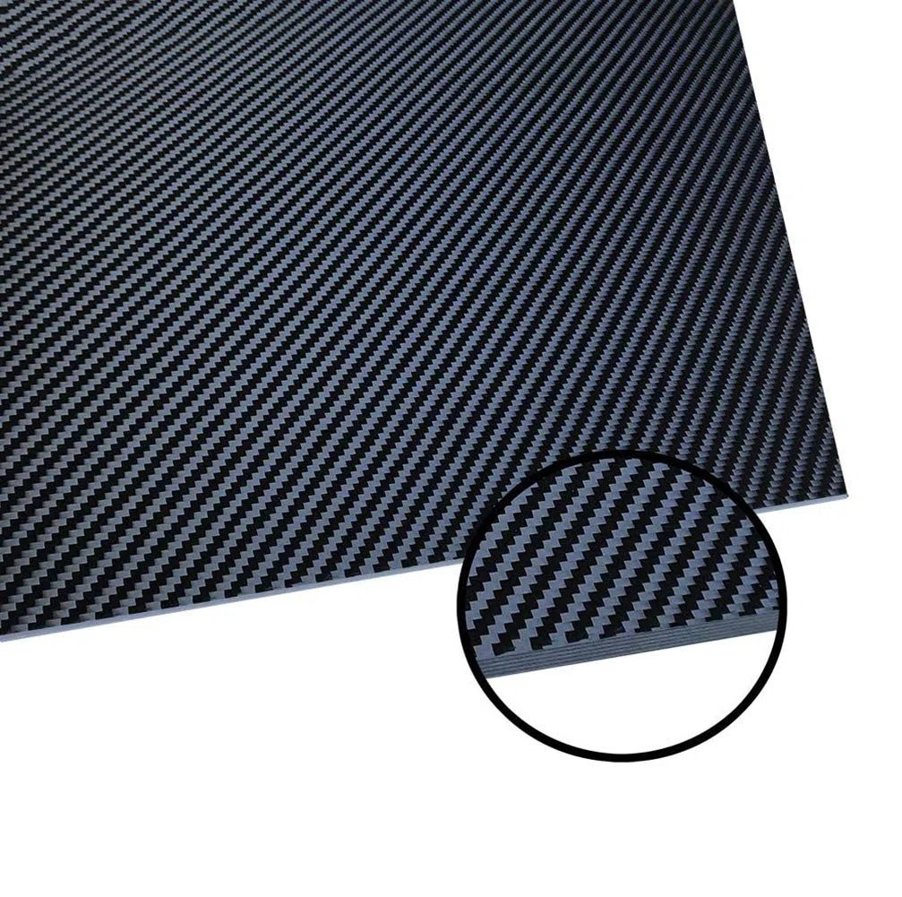 Karbon, Kohlefaserplatten, Platte, 3K-Platte, starres Laminat, Drohnenmodelle, Roboter, schneidbar, Twill, matt, 450 mm x 350 mm(Thickness6mm)