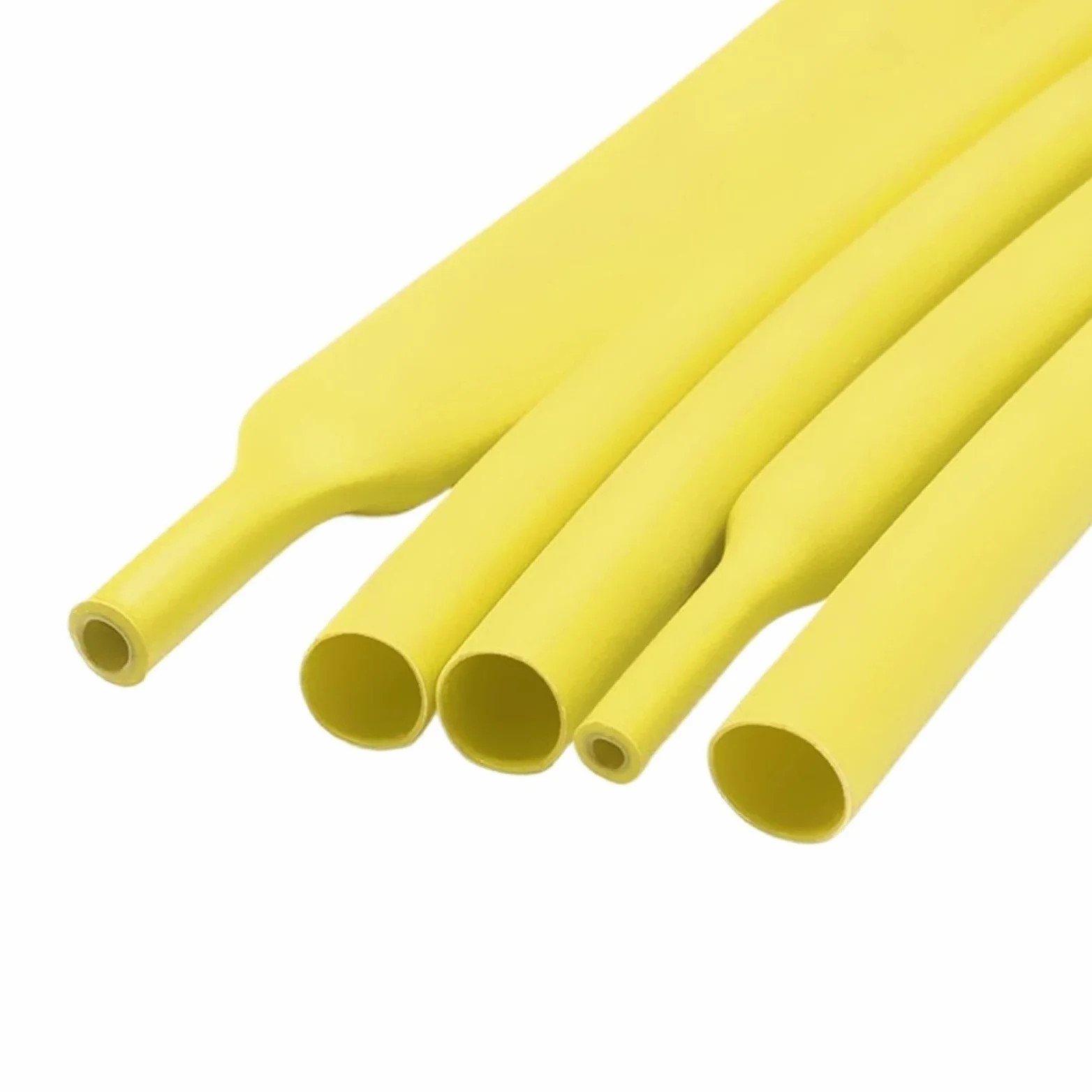 100 Meter/10M 3:1 Schrumpfschlauch Schwarz mit Kleber Polyolefin Schrumpfen Verschiedenes Verhältnis Klebstoff Draht Kabel Sleeving Tubing für Elektrische Isolierung(Yellow,25.4mm,200m)