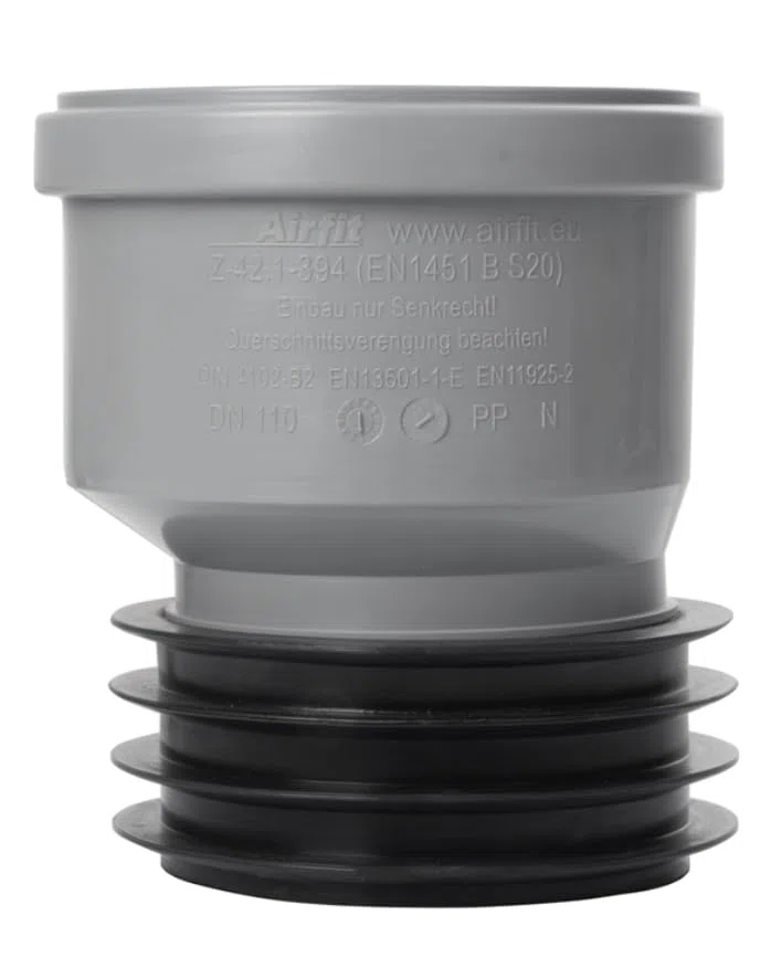 AIRFIT PP Steckmuffe DN 100 exzentrisch f. dickwandige Rohre | 11110S
