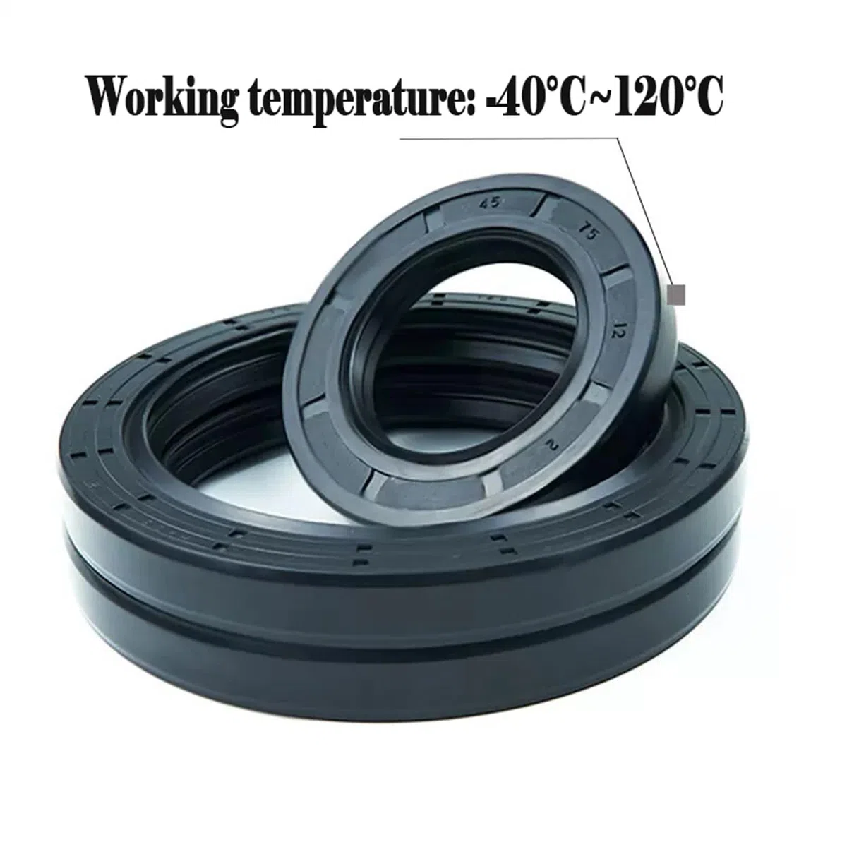Oil Seal, TC 48mm x 68mm x 8mm(IDxODxL), Skelett-Öldichtung aus Nitrilkautschuk Packung mit 2