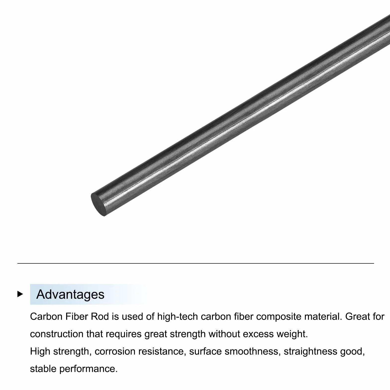 QUARKZMAN Kohlefaserstab 3mm x 500mm Für RC Auto Flugzeug DIY Werkzeug Flügelrohr Quadrokopter Arm Packung Mit 6 Stück