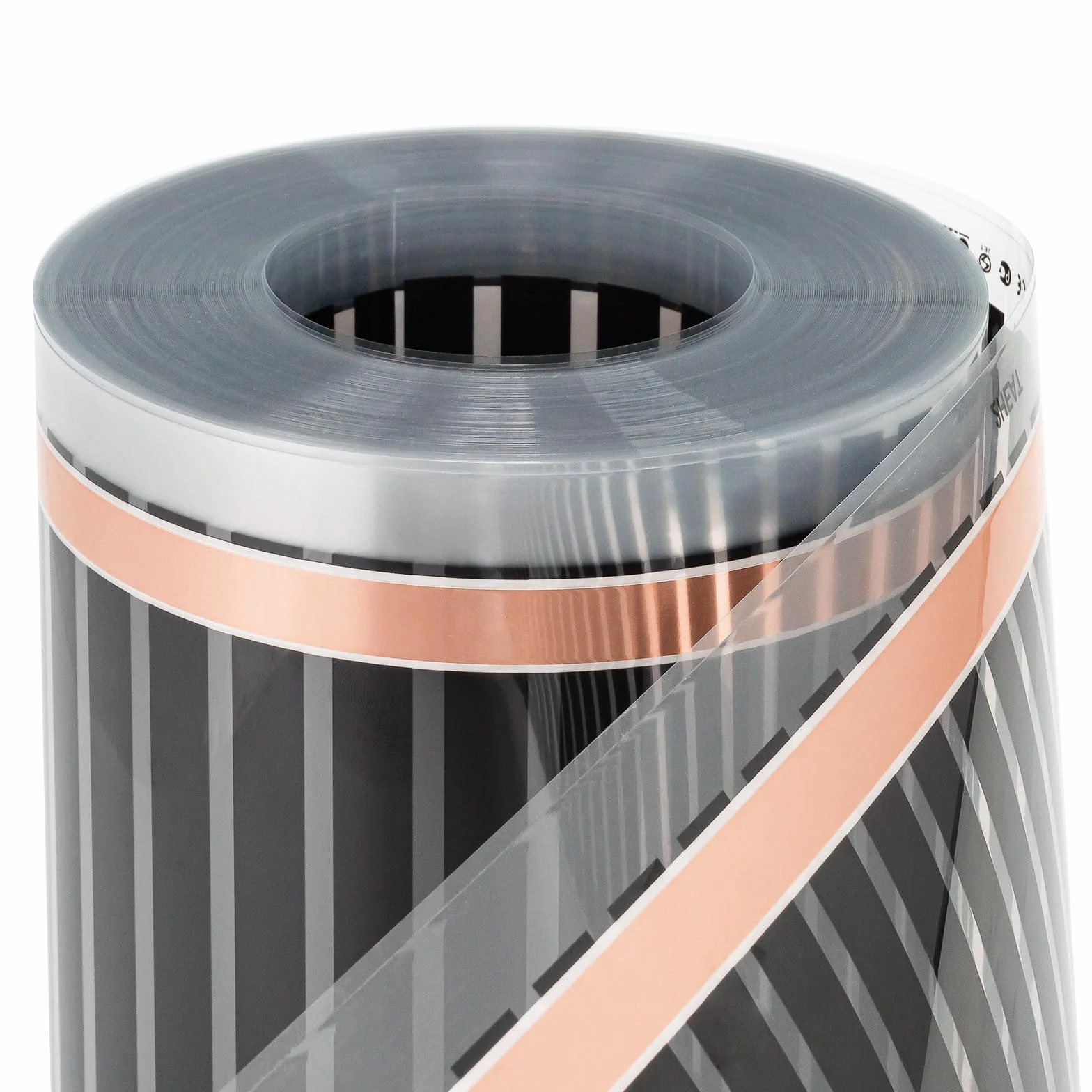 1,0m High Power Carbon Infrarot Heizfolie 230V 50cm breit 400W/m² - Für Oberflächentemperierung, Prototypenbau, Pressformen, Maschinenbau