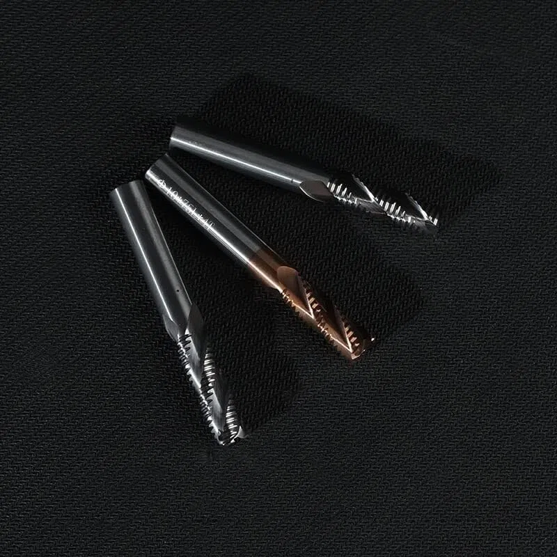 1 Stück HRC55 Schruppfräser mit 4 Schneiden 4mm 6mm 8mm 10mm 12mm CNC Fräswerkzeuge Hartmetallfräser Schruppfräser(D4x50l-3f Al)
