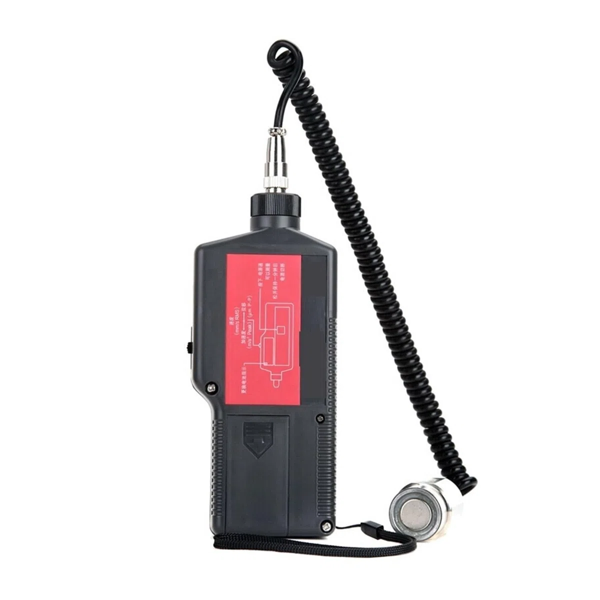 Vibrationsmesser, UT312 Tragbares Vibrationsmessgerät Hochempfindliche Sonde Vibrationsverschiebung Geschwindigkeitsbeschleunigungsmessung