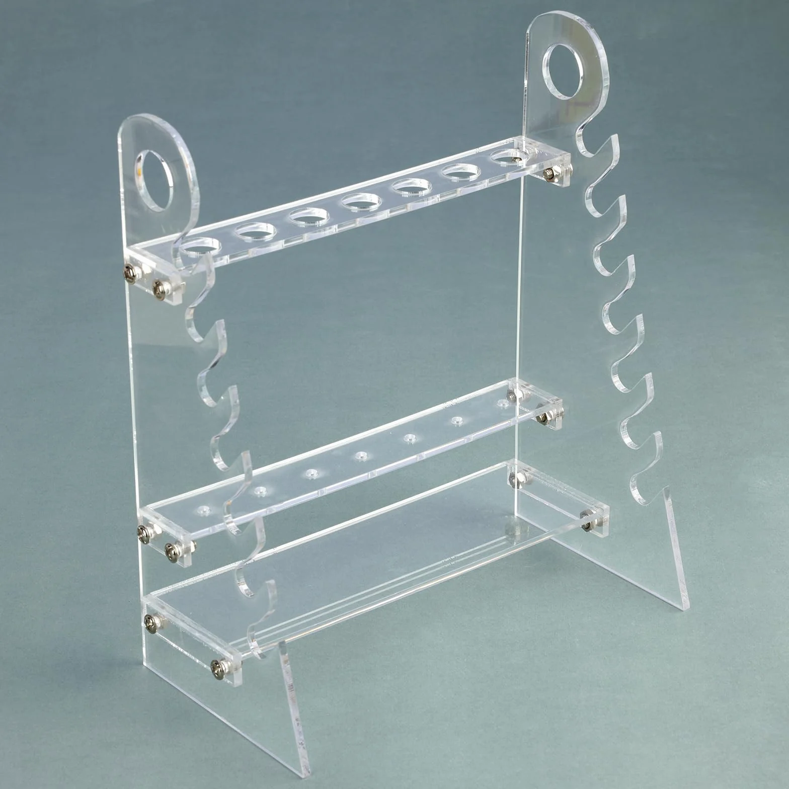 stonylab Pipettenständer, Abnehmbarer Plexiglas-Pipettenhalter Pipettengestell Pipet Rack mit 1,5 cm Lochdurchmesser