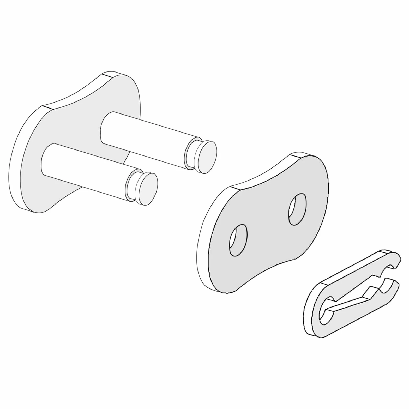 sourcing map 05B Metrisch Standard Rollenkette 5Ft Karbonstahl Ketten 8mm Industrial Rollenkette Antrieb Kette für Motorrad Fahrrad Industrielle Maschinen -190 Verbindungen