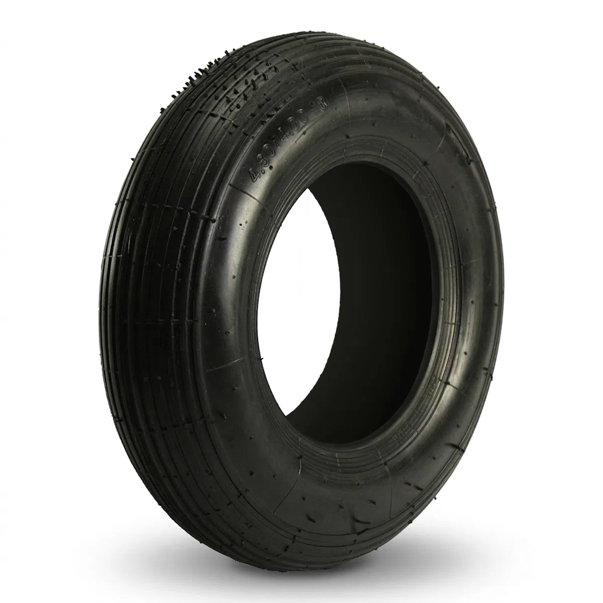 Schubkarren Ersatzreifen 400x100 (4.80/4.00-8) 4PR - robuster Reifenmantel ohne Schlauch für Schubkarre, Gartenkarre & Stall - hohe Tragfähigkeit, lange Lebensdauer & einfache Montage