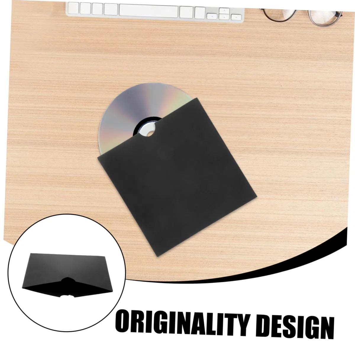 25 Stück Kraftpapier Cd/DVD Hüllen Wiederverwendbare Aufbewahrungstaschen für DVDs Robust und für Zuhause und Büro Praktische Cd/DVD Organizer