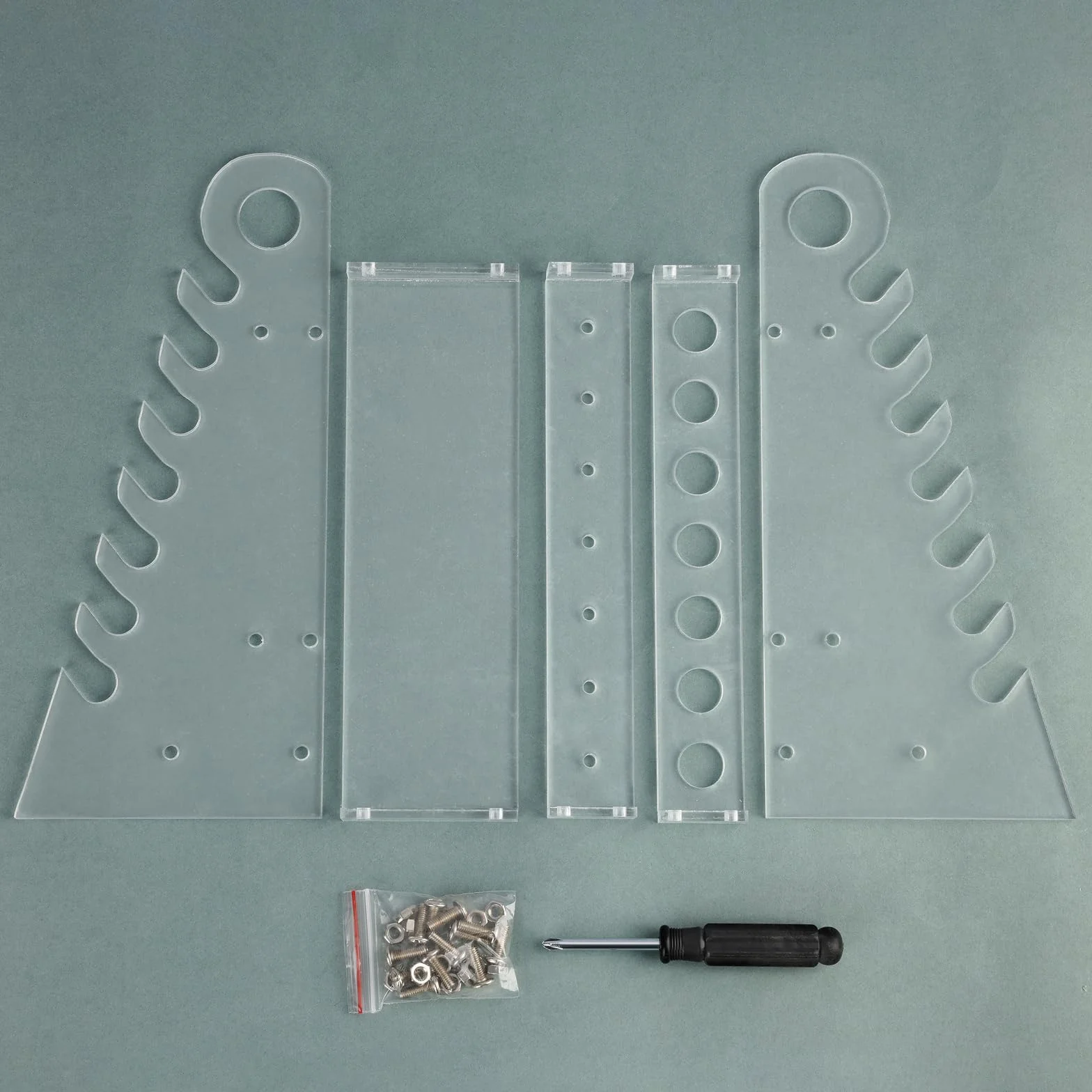 stonylab Pipettenständer, Abnehmbarer Plexiglas-Pipettenhalter Pipettengestell Pipet Rack mit 1,5 cm Lochdurchmesser