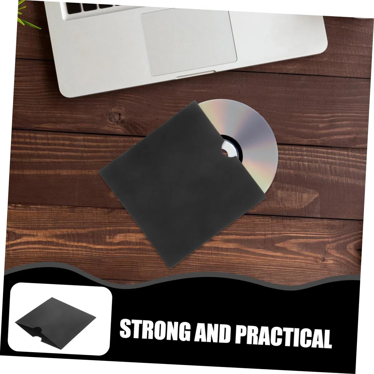 25 Stück Kraftpapier Cd/DVD Hüllen Wiederverwendbare Aufbewahrungstaschen für DVDs Robust und für Zuhause und Büro Praktische Cd/DVD Organizer