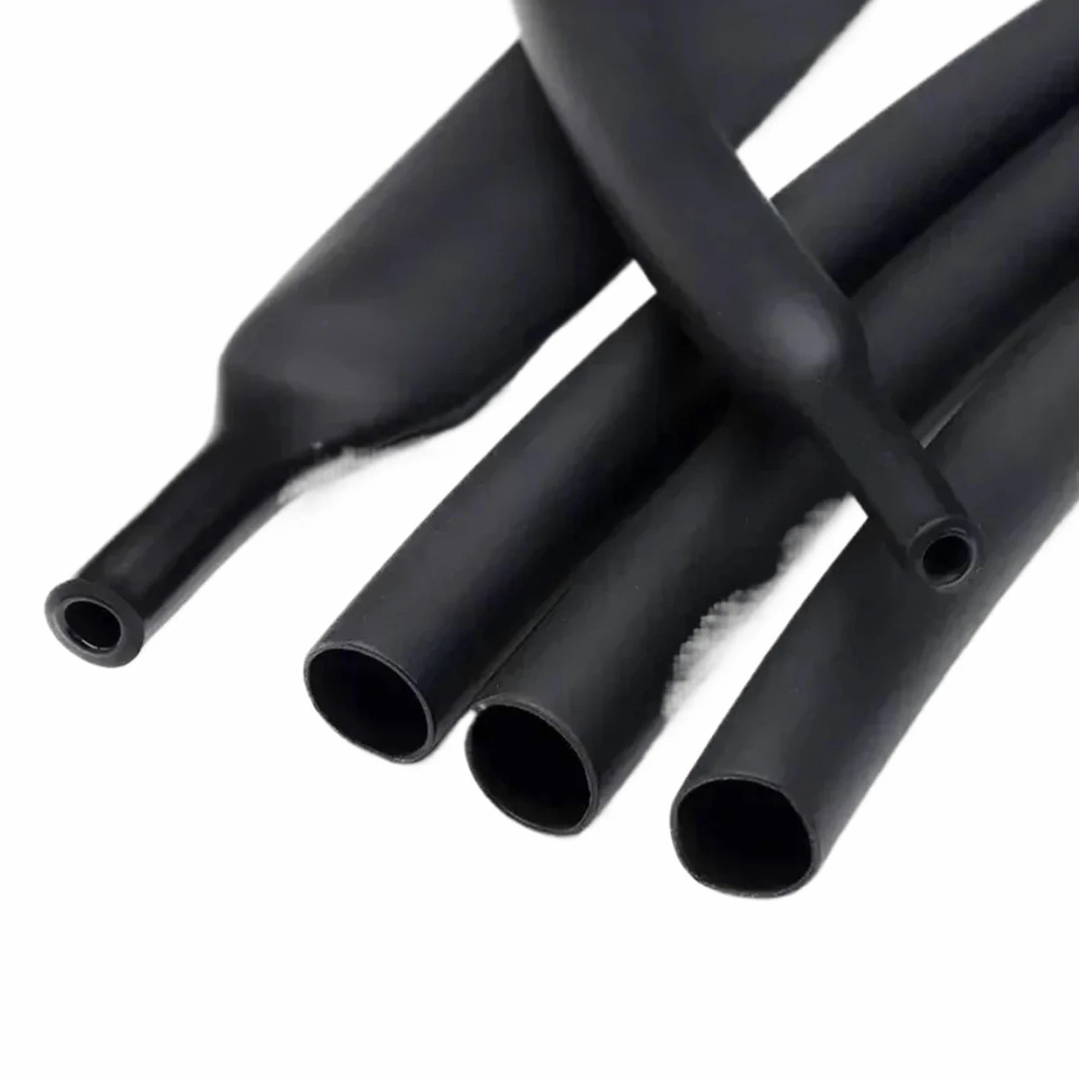 100 Meter/10M 3:1 Schrumpfschlauch Schwarz mit Kleber Polyolefin Schrumpfen Verschiedenes Verhältnis Klebstoff Draht Kabel Sleeving Tubing für Elektrische Isolierung(Black,15.4mm,200m)