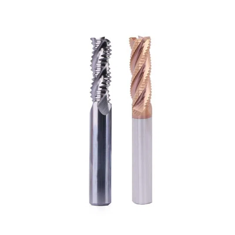 1 Stück HRC55 Schruppfräser mit 4 Schneiden 4mm 6mm 8mm 10mm 12mm CNC Fräswerkzeuge Hartmetallfräser Schruppfräser(D4x50l-3f Al)