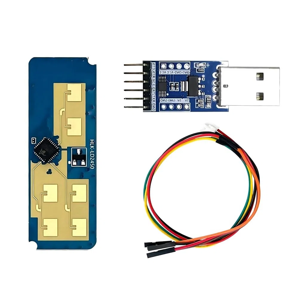 24G HLK-LD2450 Millimeter Wave Human Movement Tracking Radar Sensor Modul LD2450 Sensing Distance 8M Smart Home B Easy to Use