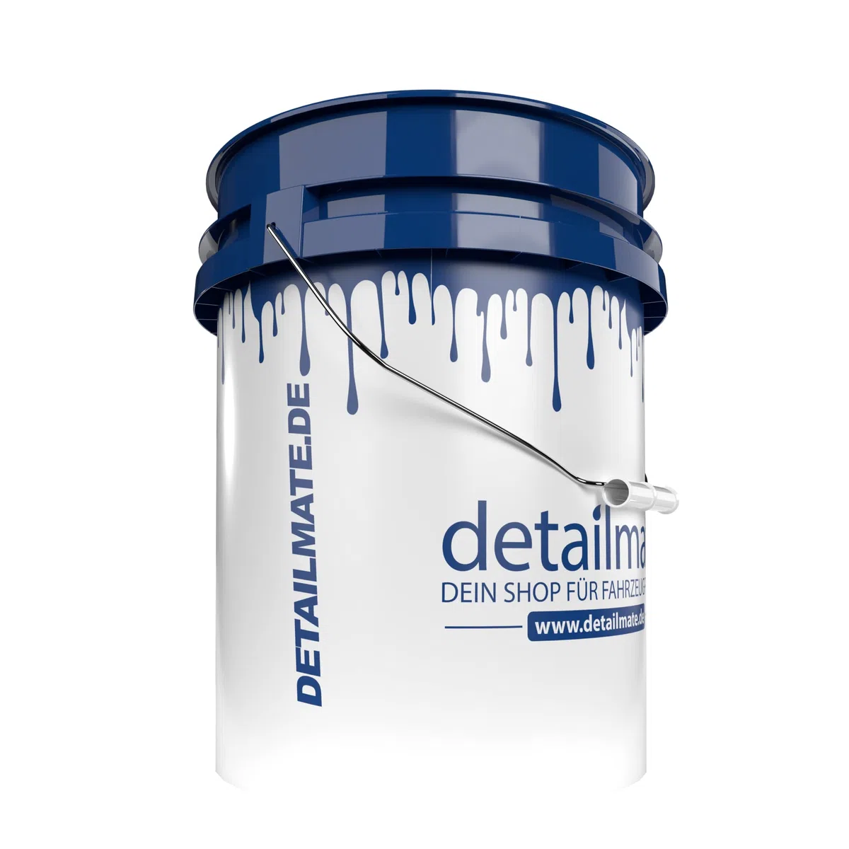 detailmate Auto Wascheimer 5 GAL (ca.20 Liter) weiß, Grit Guard Eimer Einsatz blau Wash Bucket 5 Gallon Verstärkt, Extra Dicke Wandung, für Deckel Gamma Seal LID geeignet